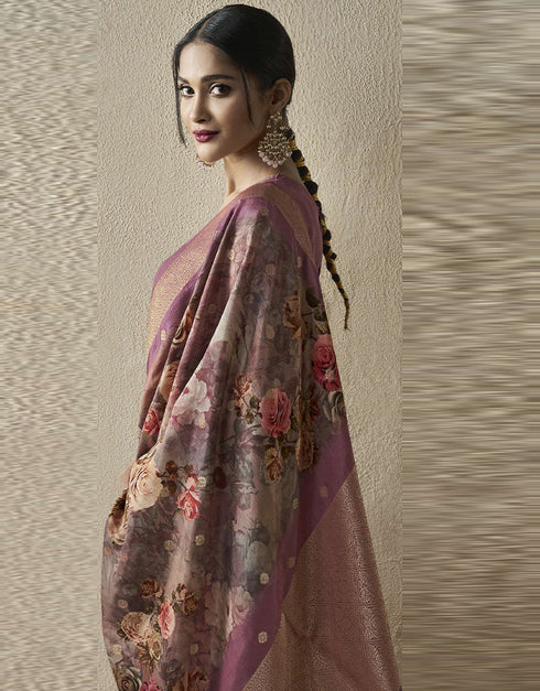 sophisticated lavender viscose dola jacquard designer party wear heavy salwar suit collection with lavender santoon rt8850-184470 Back View